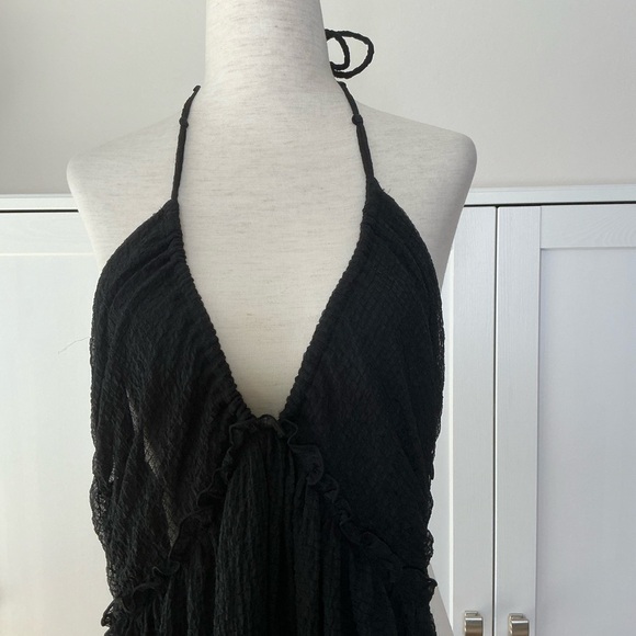 Le Fou Wilfred Swing Maxi Dress Halter Neck in Black Size XXSmall - Picture 4 of 9